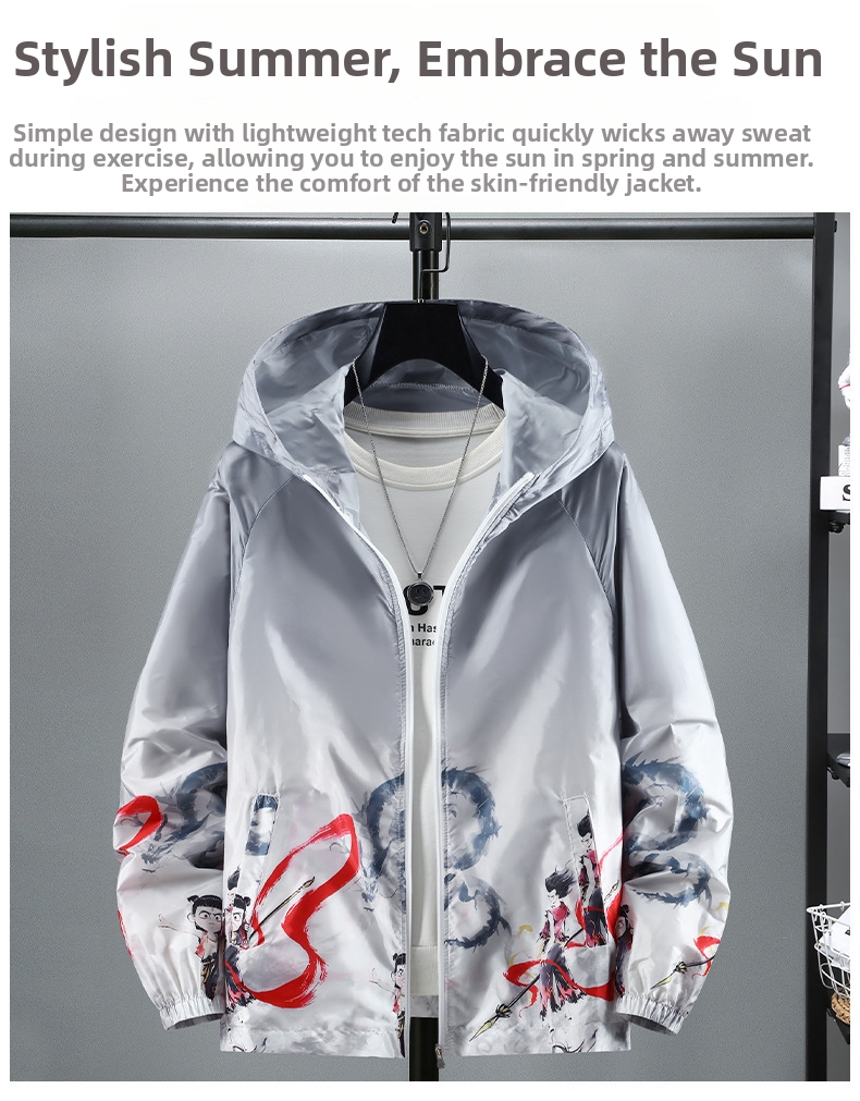 Men's Sun Protection Jacket Upf Quick Drying Outdoor Summer Top_voghion.com