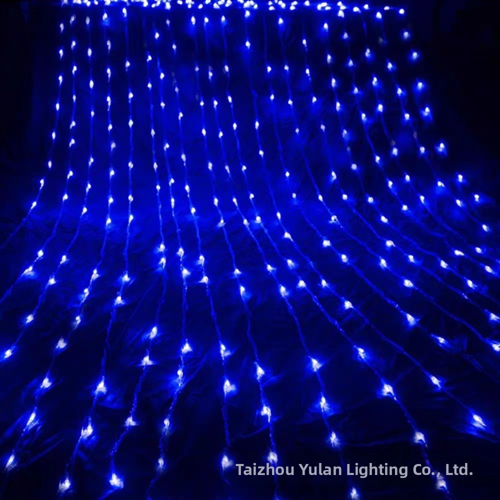 LED Flowing Curtain Light Festive Decoration Romantic Room Lighting Waterfall Light With Starry Sky Effect Best Selling_voghion.com