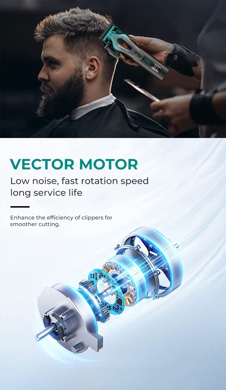 Electric Hair Clipper For Men Professional Digital Hair Trimmer_voghion.com