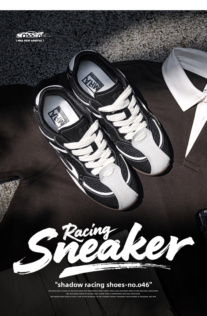 Retro Deutsche Trainingsschuhe Atmungsaktive Flache Freizeitschuhe_voghion.com