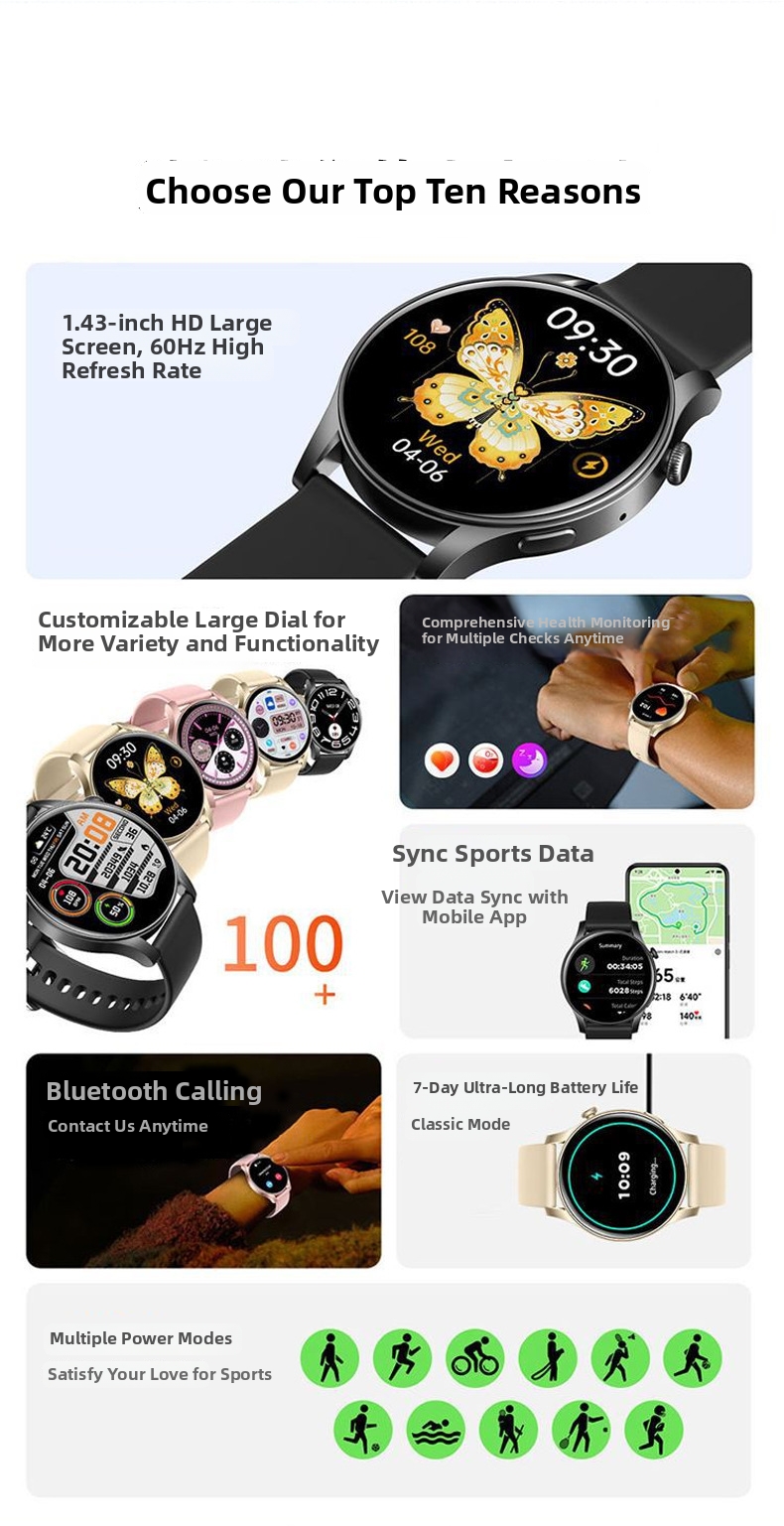 Smartwatch amoled avec suivi de sommeil et appels bluetooth_voghion.com