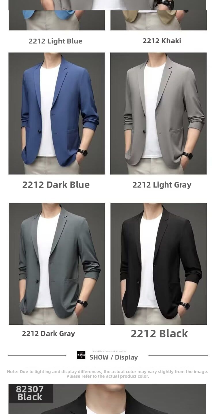 Blazer décontracté léger pour homme pour printemps été bureau_voghion.com