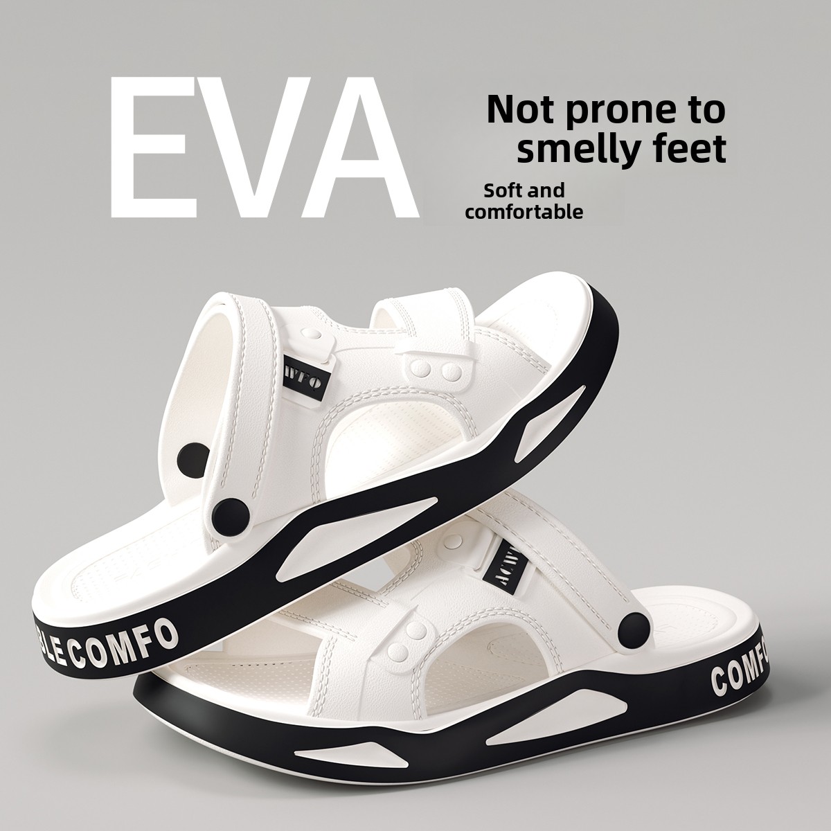 Slippers Men's Summer Wear 2026 Sandals Large Size Non-slip Eva Outdoor Beach Sandals_vogvips.com