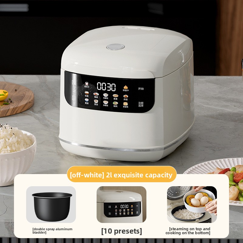 Household Rice Cooker Mini 2L Student Dormitory Special Cooking Artifact Multifunctional Rice Cooker 110V220V_voghion.com