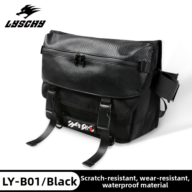 Men's Motorcycle Riding Crossbody Bag Waterproof Motorbike Backpack Commuter Shoulder Bag Rider Gear_voghion.com