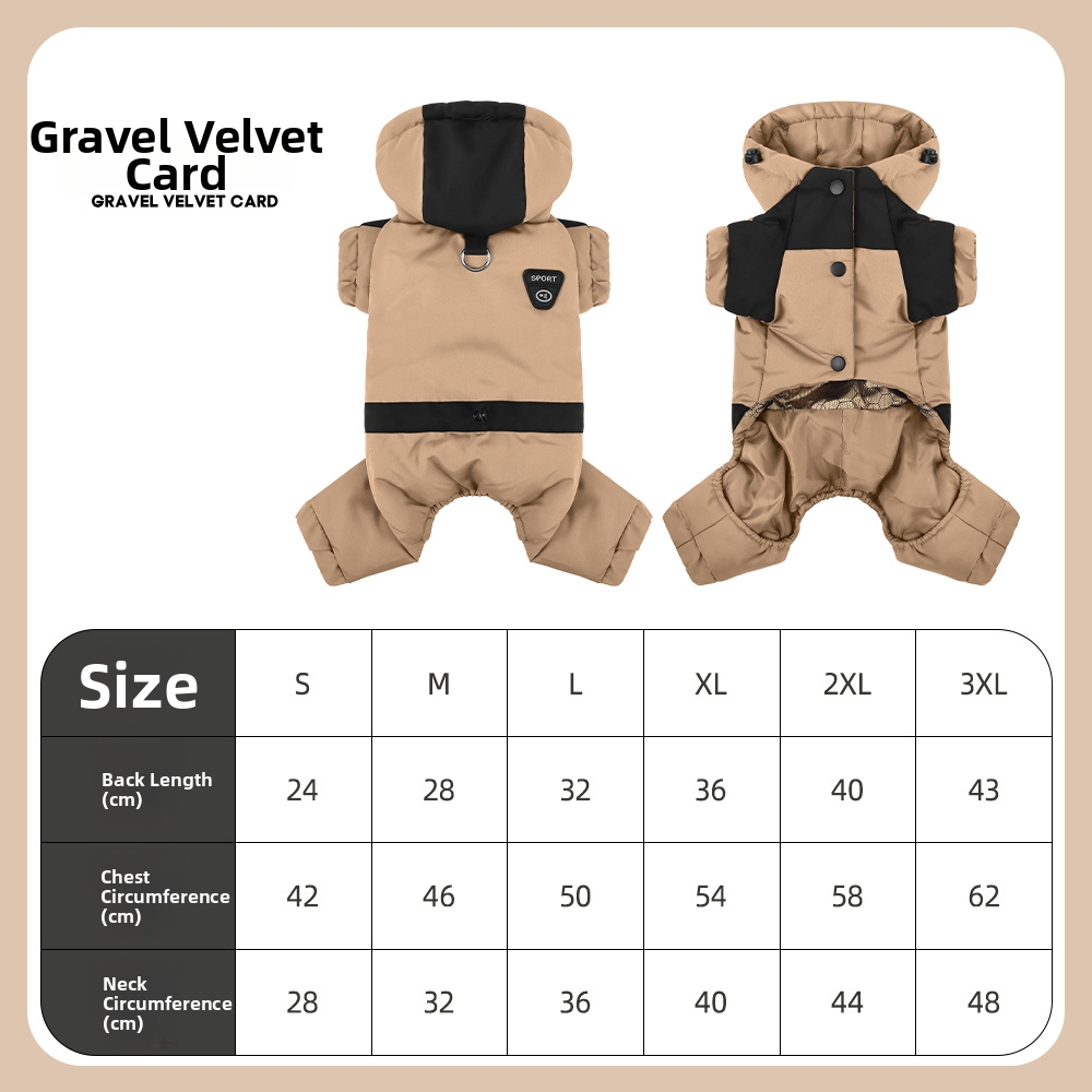 Ropa de otoño/invierno para perros de raza Teddy y Bichón Frisé: abrigos acolchados de algodón para exteriores, chaquetas acolchadas de algodón abrigadas y sudaderas con capucha._voghion.com
