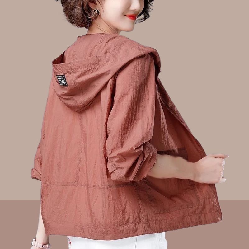 Sun Protection Clothing New Style Women's Large Size Short Sun Protection Clothing Middle-Aged and Elderly Mother's Clothing Summer Korean Style Loose Thin Coat