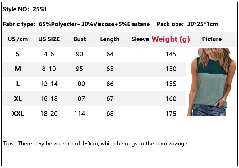 Damen Tank Top Ärmellos Rundhalsausschnitt Sommer Basic Weste_voghion.com