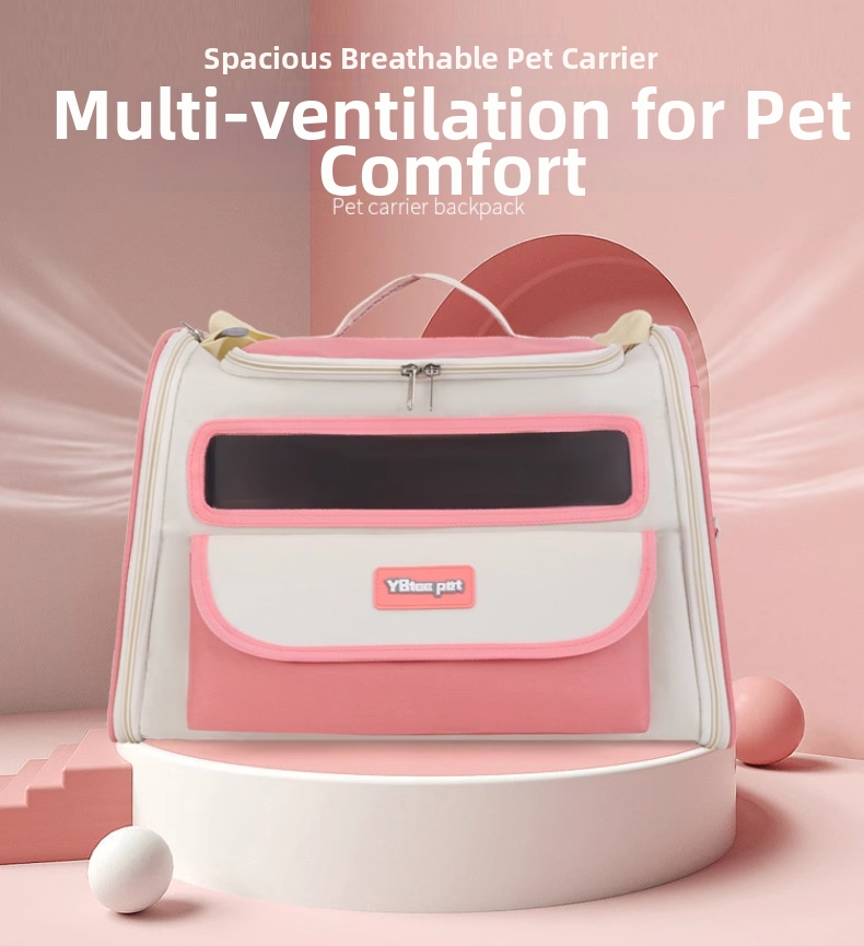 Stylish Pet Carrier Bag Large Capacity Shoulder Accessory For Cats_voghion.com