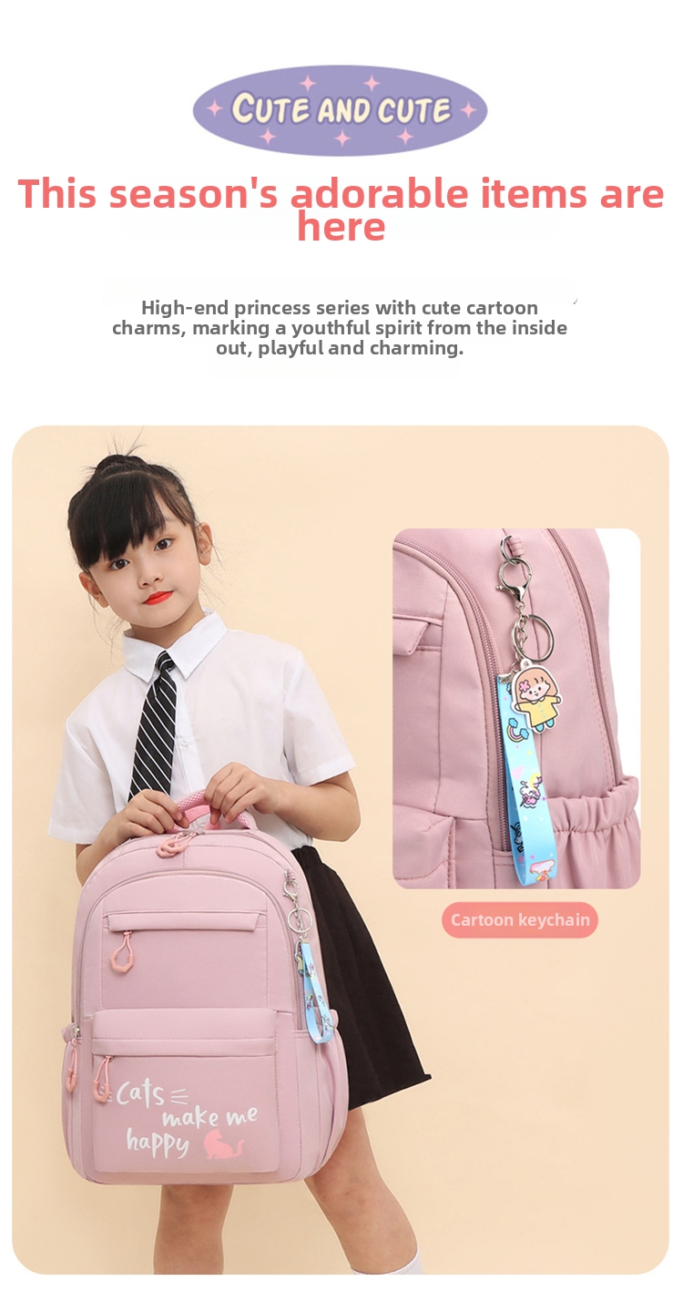 Lightweight Large Capacity Casual Backpack For School Girls_voghion.com