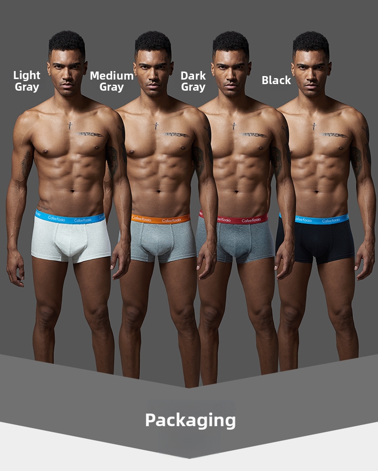 Men's Boxer Briefs Cotton Breathable Trunks For All Seasons_voghion.com