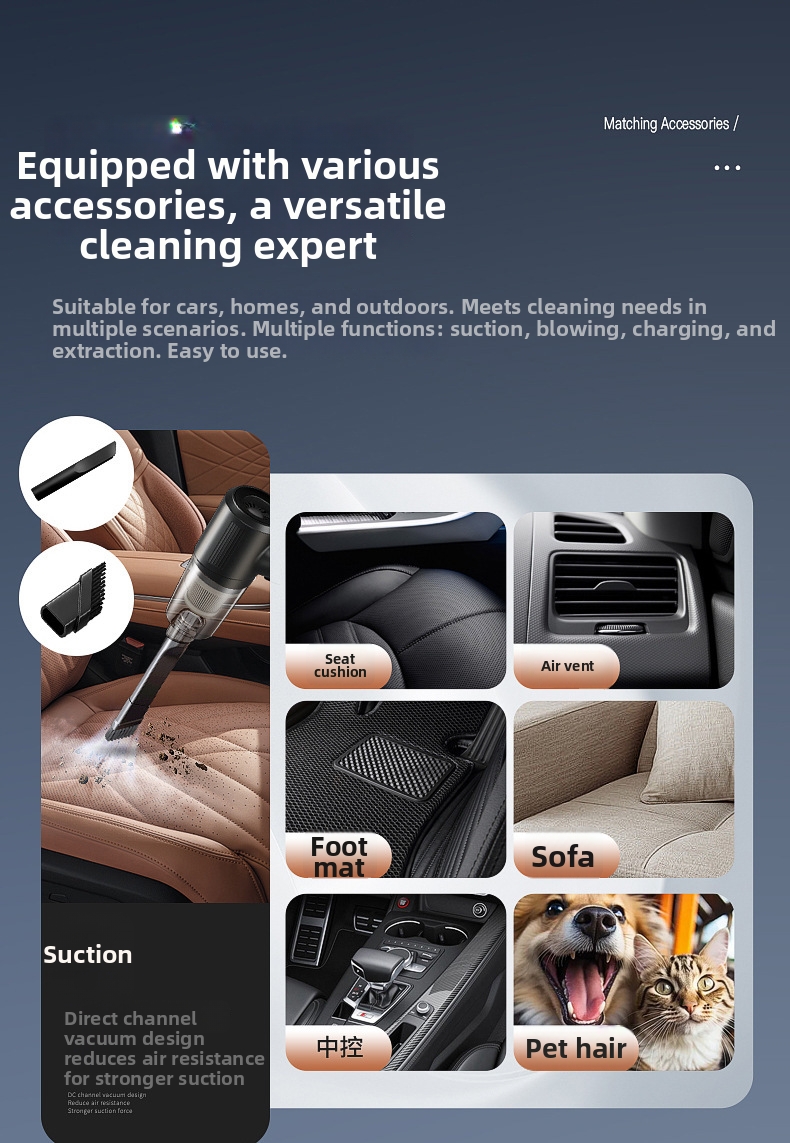 Cordless Handheld Vacuum Cleaner For Car And Home High Power Mini_voghion.com
