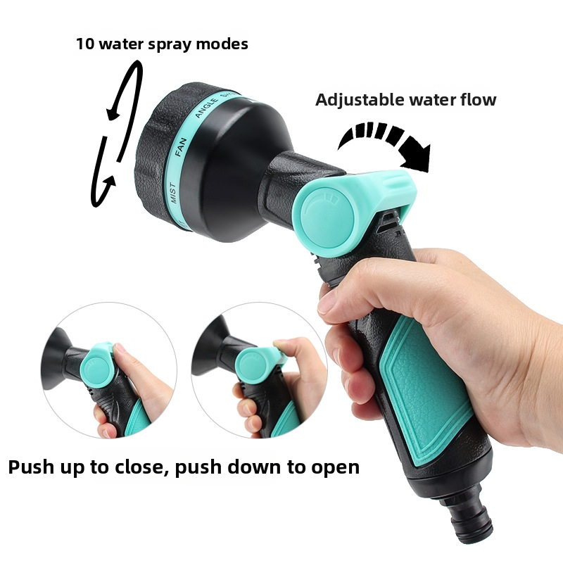 Extendable Garden Hose With High Pressure Water Spray Gun Kit_voghion.com