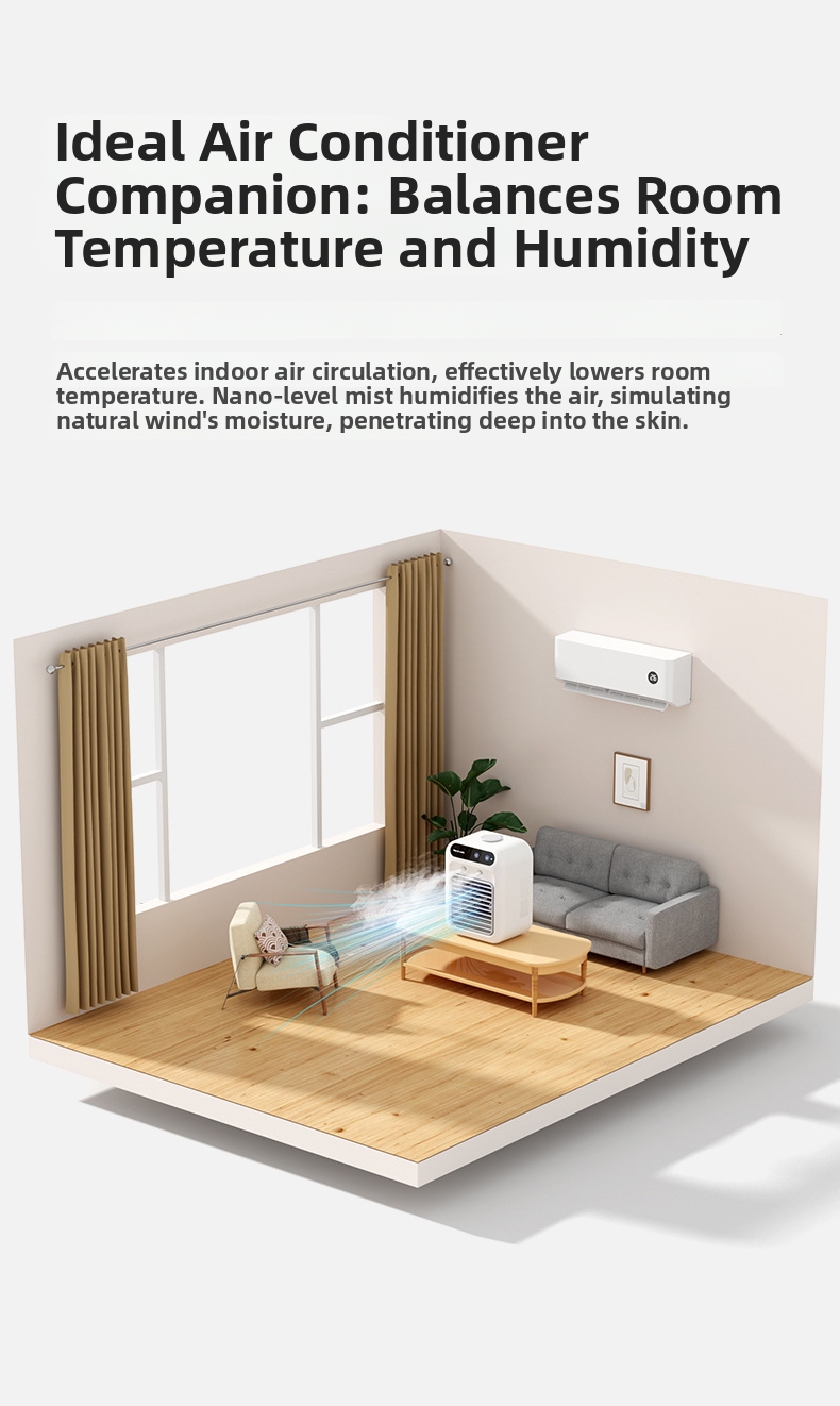 Mini Luftkühler Tischventilator Mit Befeuchter Für Zuhause_voghion.com