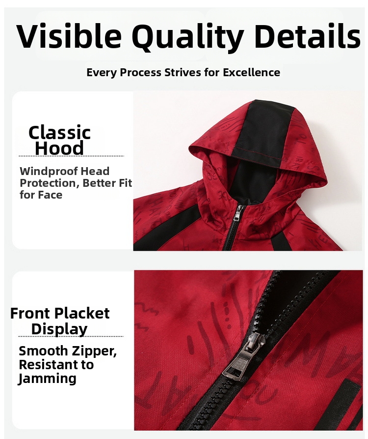 Herren Kapuzenjacke Für Den Herbst Wind- Und Kälteschutz_voghion.com