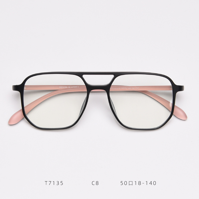 Trendy Korean Style Women's Eyewear Frames With Double Bridge_voghion.com