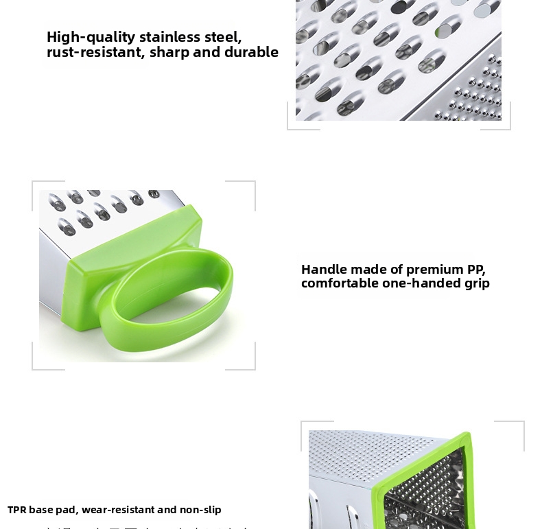 Groenterasp van rvs met vier zijden voor in de keuken_voghion.com