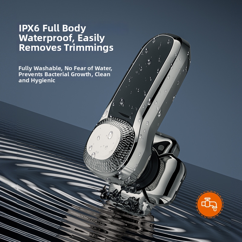 Electric Shaver With Digital Display Nine Blade Bald Head Hair Clipper Type C Rechargeable 6-in-1 Personal Care Home Appliance_voghion.com