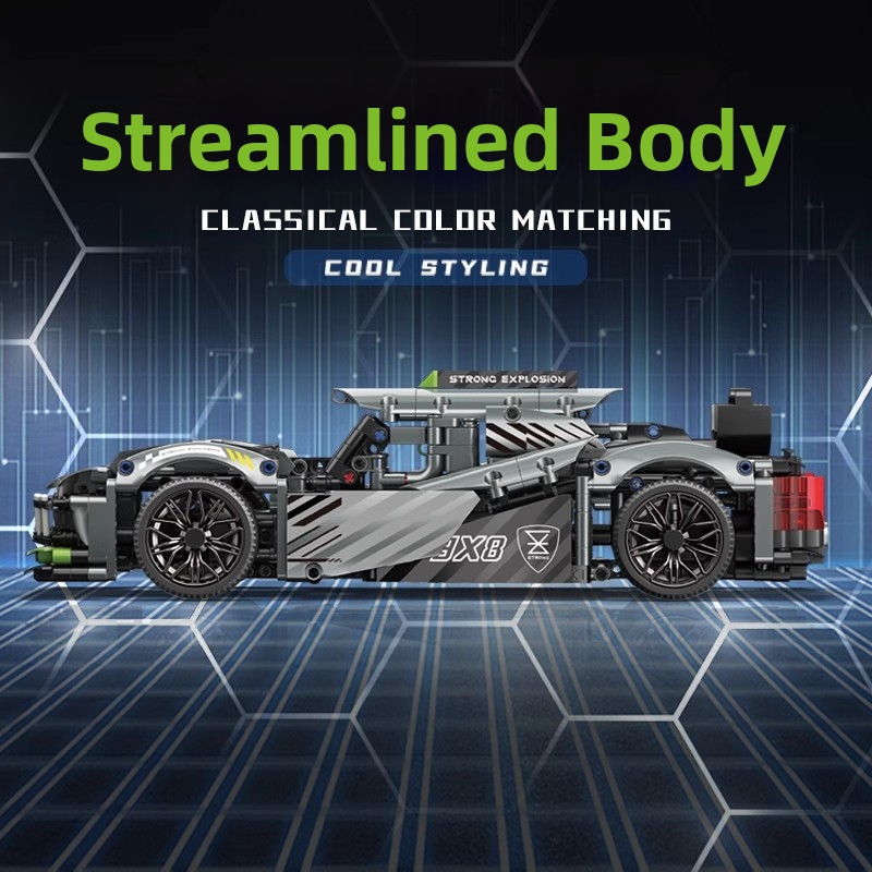 Kompatibles Darth Vader Apollo Supercar Cyber Rambo ferngesteuertes Rennauto-Bausatz-Modellspielzeug_voghion.com
