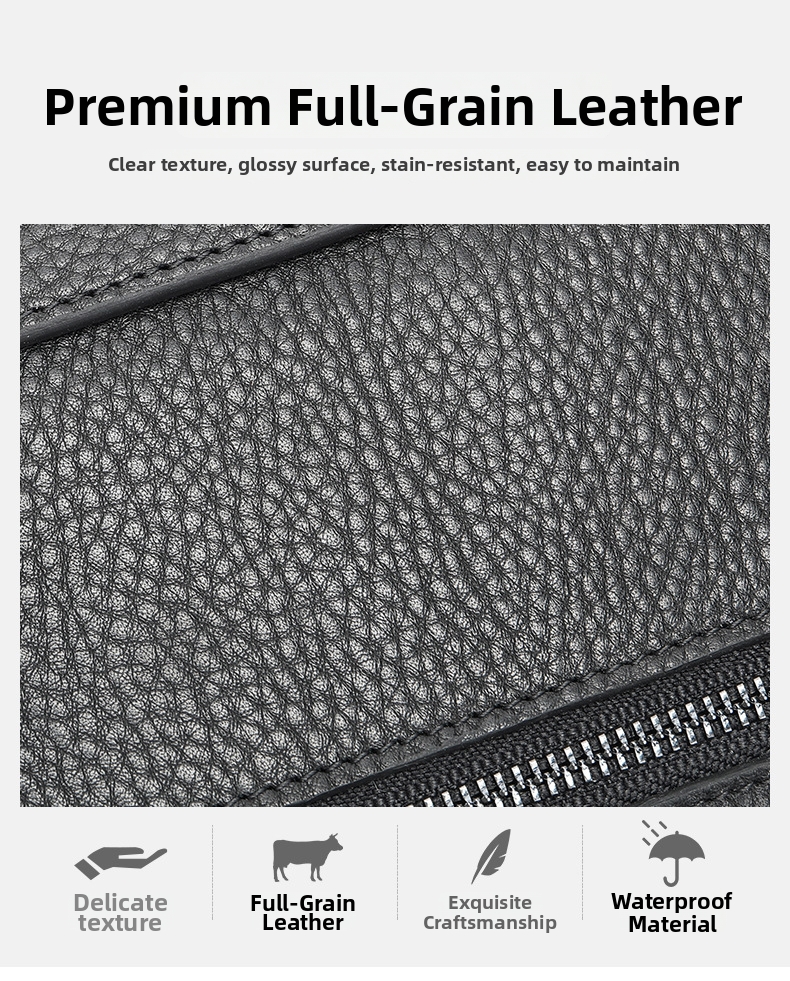 Herrväska i äkta läder clutch med handledsrem_voghion.com