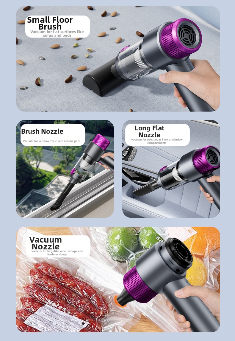Portable Wireless Car Vacuum Cleaner With Power Display And Brush_voghion.com