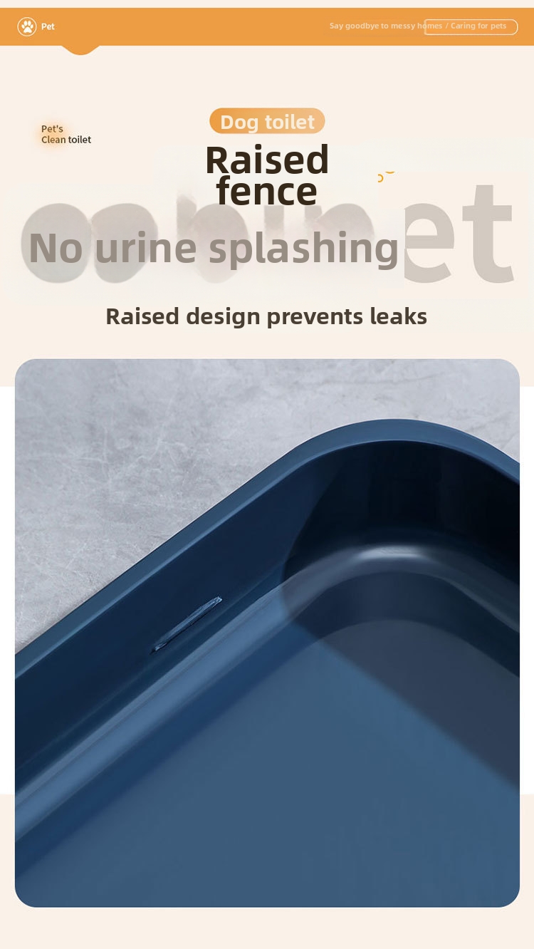 Extra Large Dog Toilet With Stand And Splash Proof Design_voghion.com