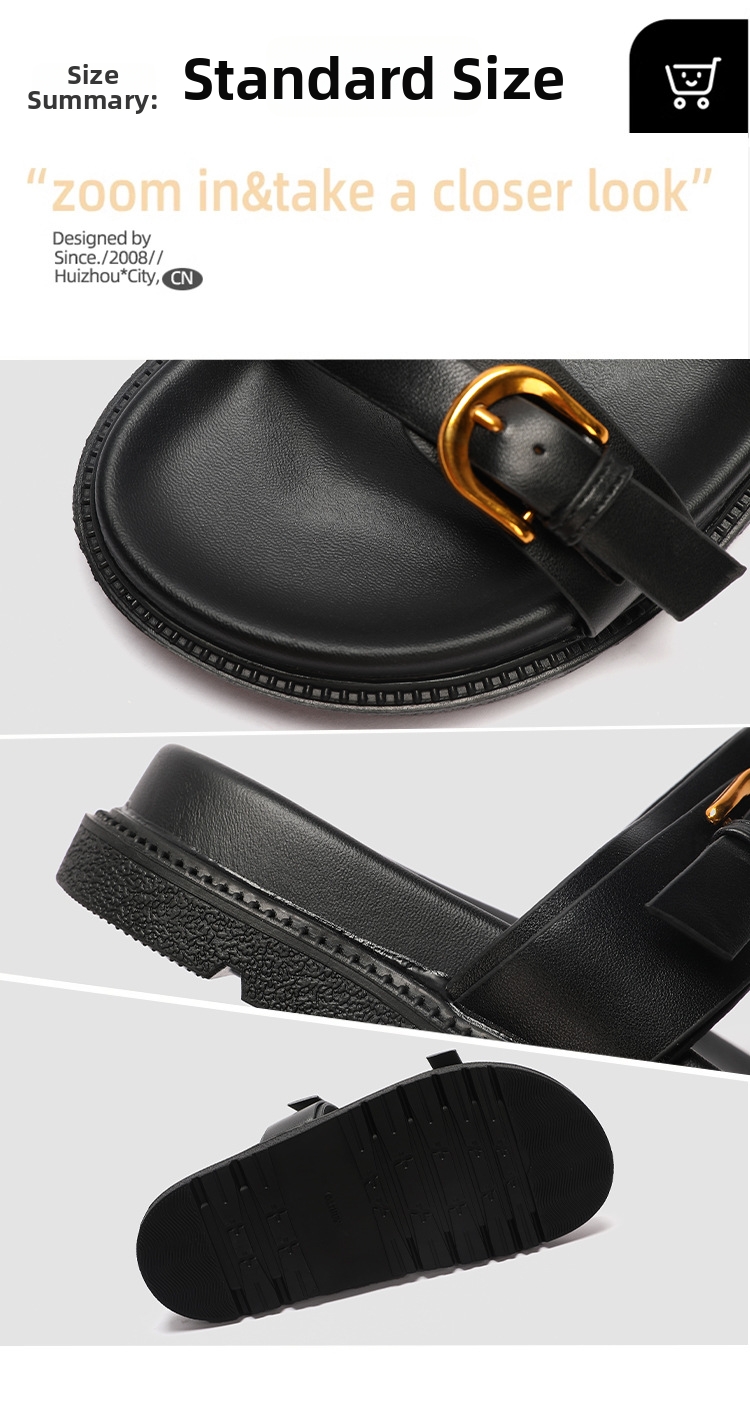 Women's Fairy like Style Strappy Sandals Fashionable Versatile Platform Roman Sandals for Outdoor Wear Summer 2024 New Arrival_vogvips.com