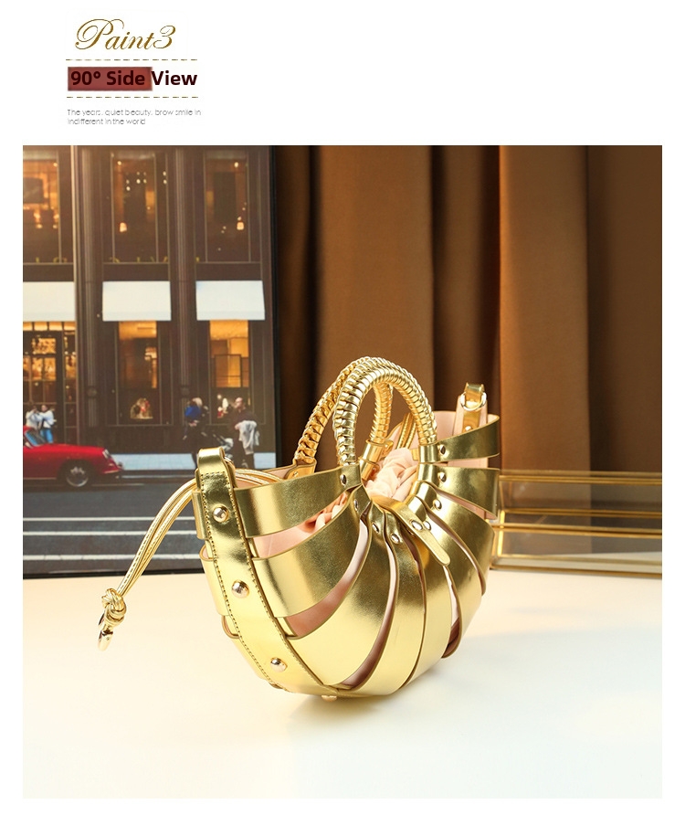 Borsa a conchiglia a ventaglio borsa a tracolla donna trendy_voghion.com