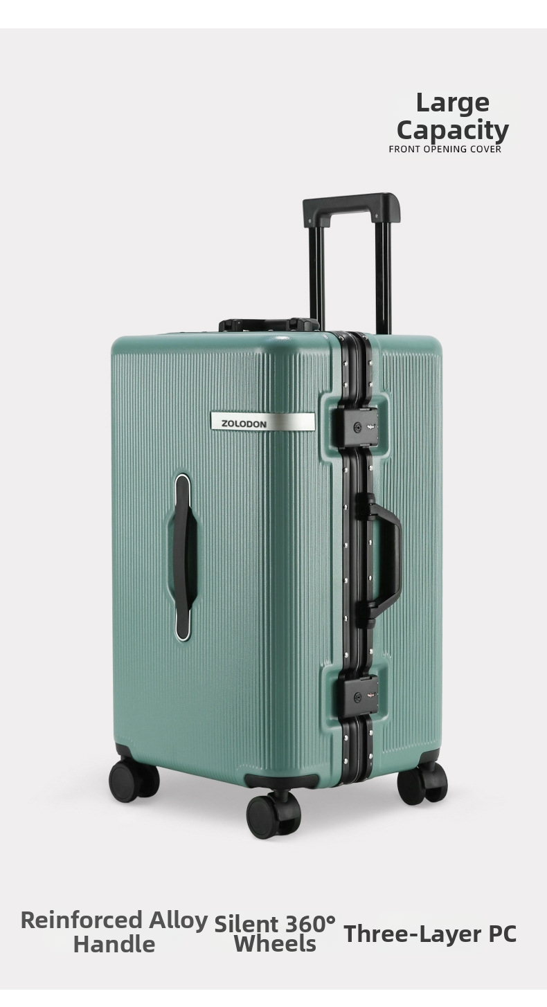 High End Aluminum Frame Luggage Set Rolling Suitcase With Lock_voghion.com
