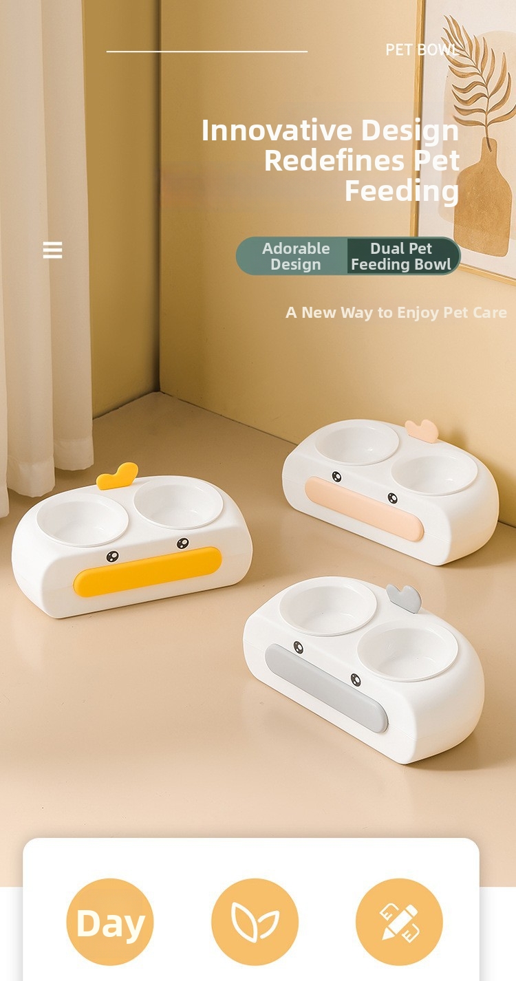 Doppelnapf Für Katzen Mit Automatischem Wasserspender_voghion.com