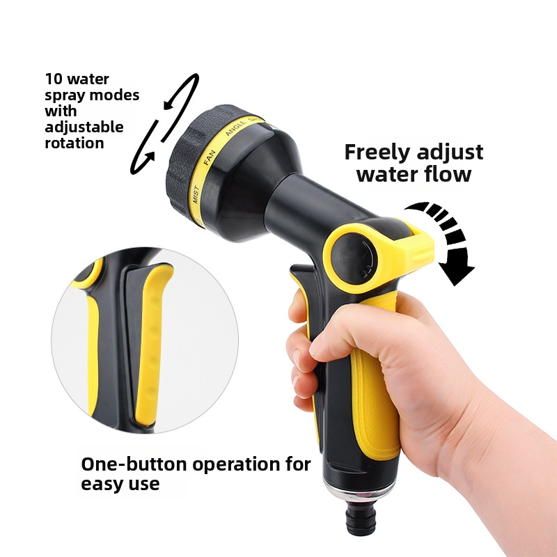 Automatic Telescopic Garden Water Hose Flexible Latex Watering Kit_voghion.com