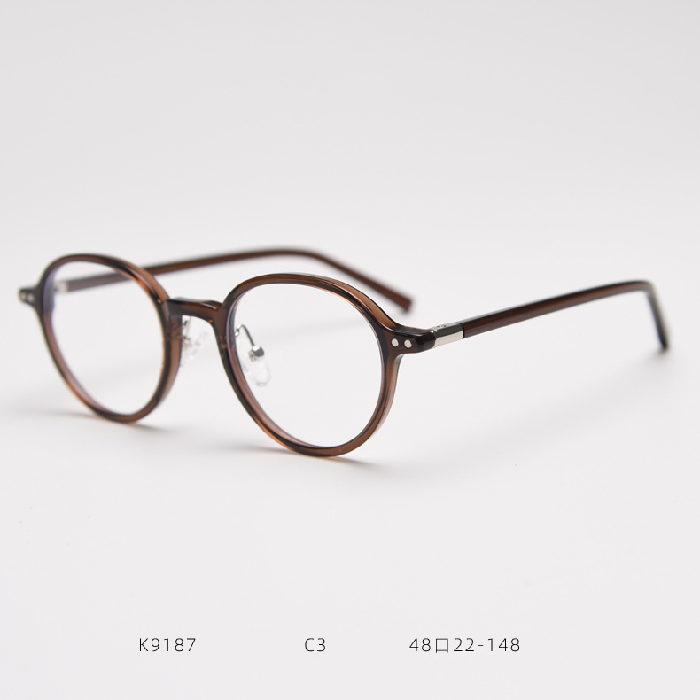 Retro Tr90 Round Prescription Glasses Frame For Men And Women_voghion.com