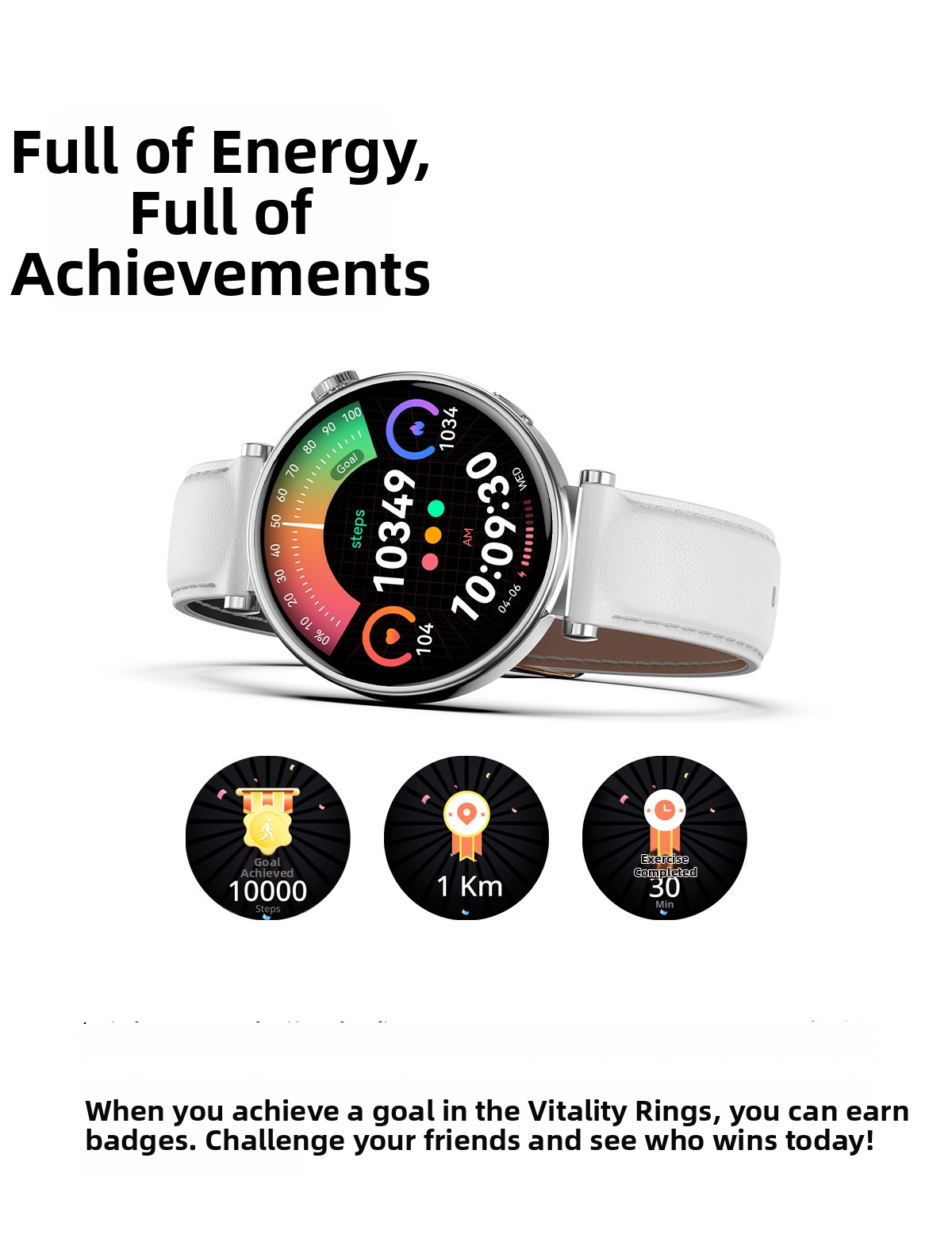 Smartwatch com chamadas bluetooth e ecrã amoled always on_voghion.com