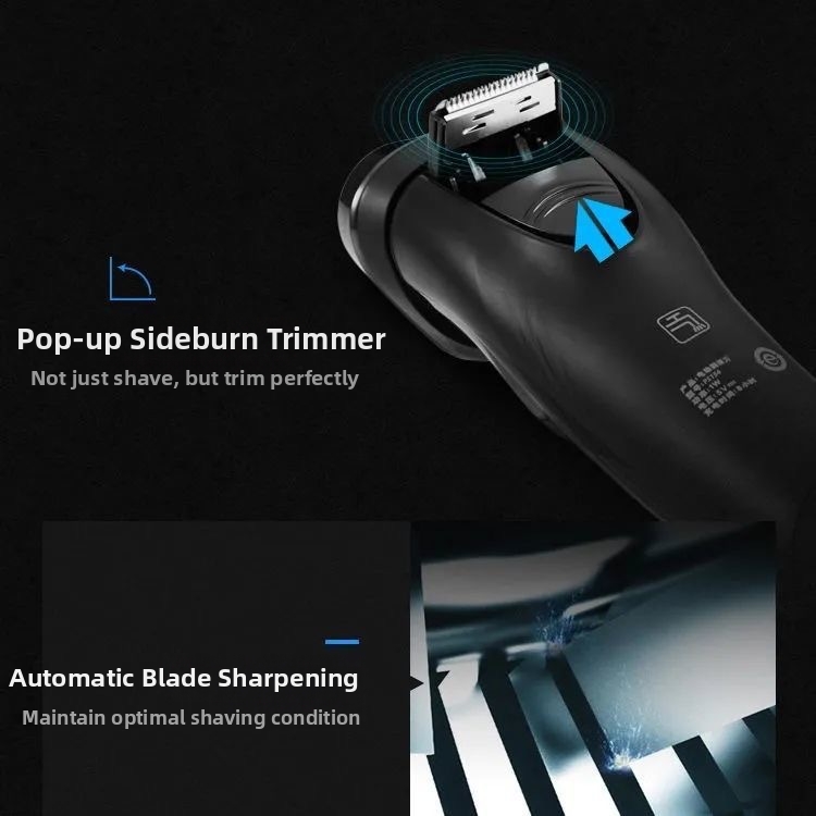 Electric Shaver For Men Rechargeable Fully Washable Three Head_voghion.com