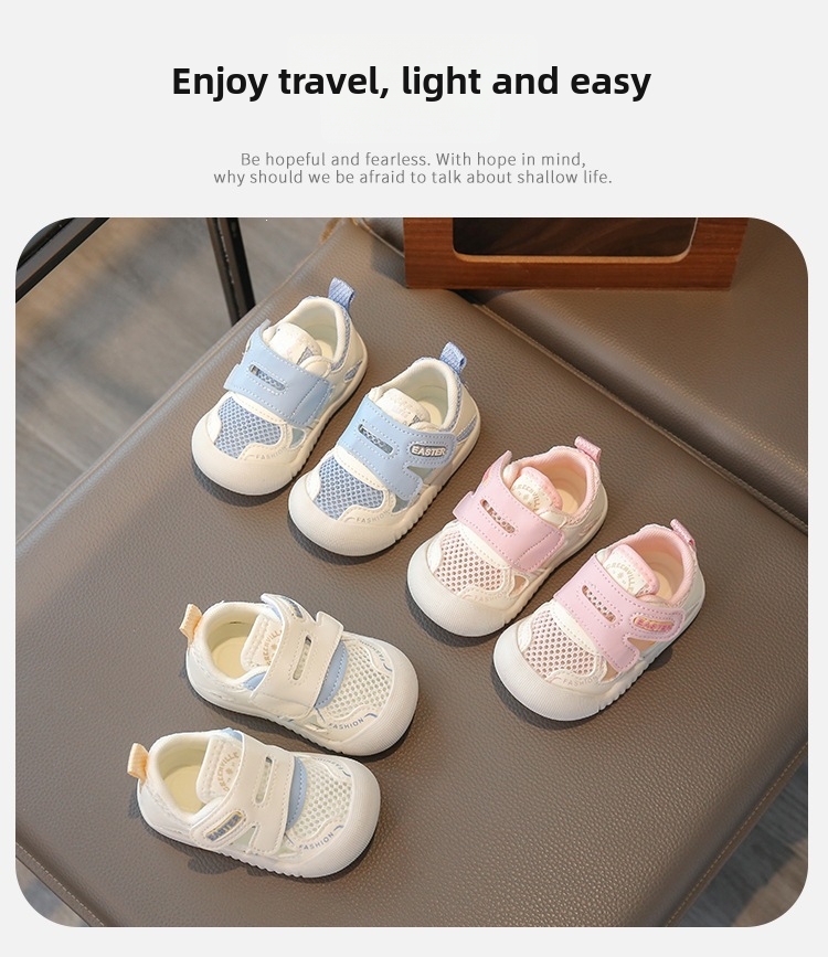 Breathable Mesh Baby Walking Shoes Soft Sole First Walkers_voghion.com