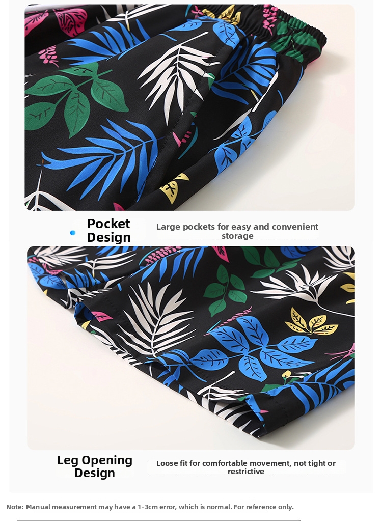 Men's Trendy Beach Pants Large Size Quick Drying Casual Five Point Shorts For Thailand Travel Sanya Island Vacation_viptrois.com