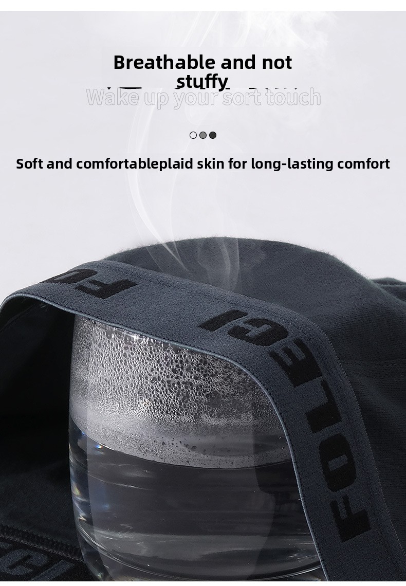 Calzoncillos bóxer de algodón transpirable para hombre_voghion.com