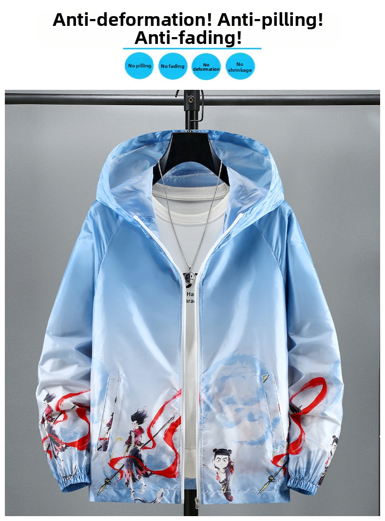 Men's Sun Protection Jacket Upf Quick Drying Outdoor Summer Top_voghion.com