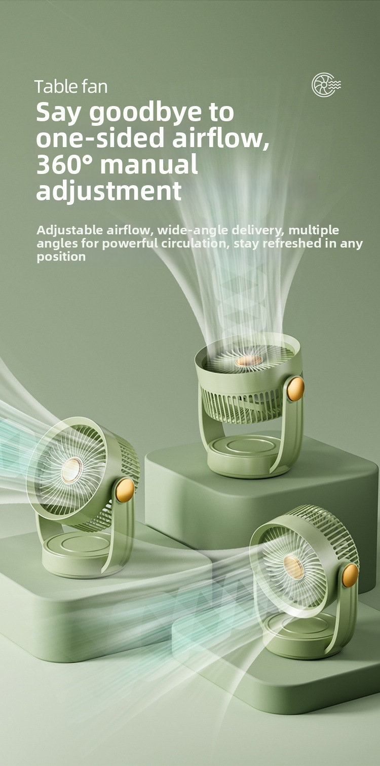Ventilatore da tavolo usb ricaricabile con luce per ufficio_voghion.com