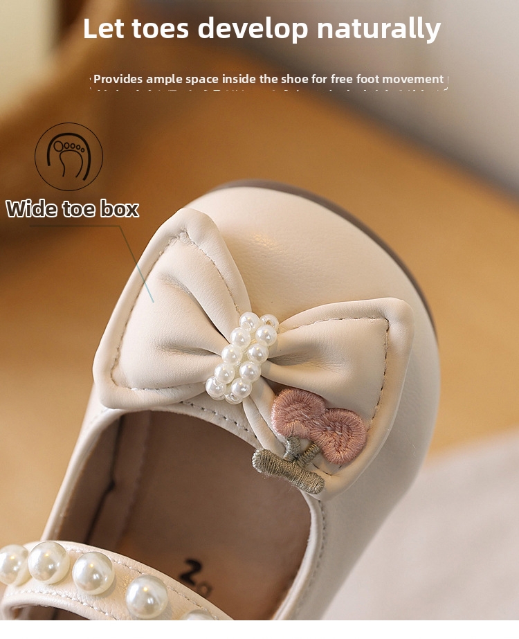 Scarpine primi passi da principessa con perle e fiocchetto_voghion.com