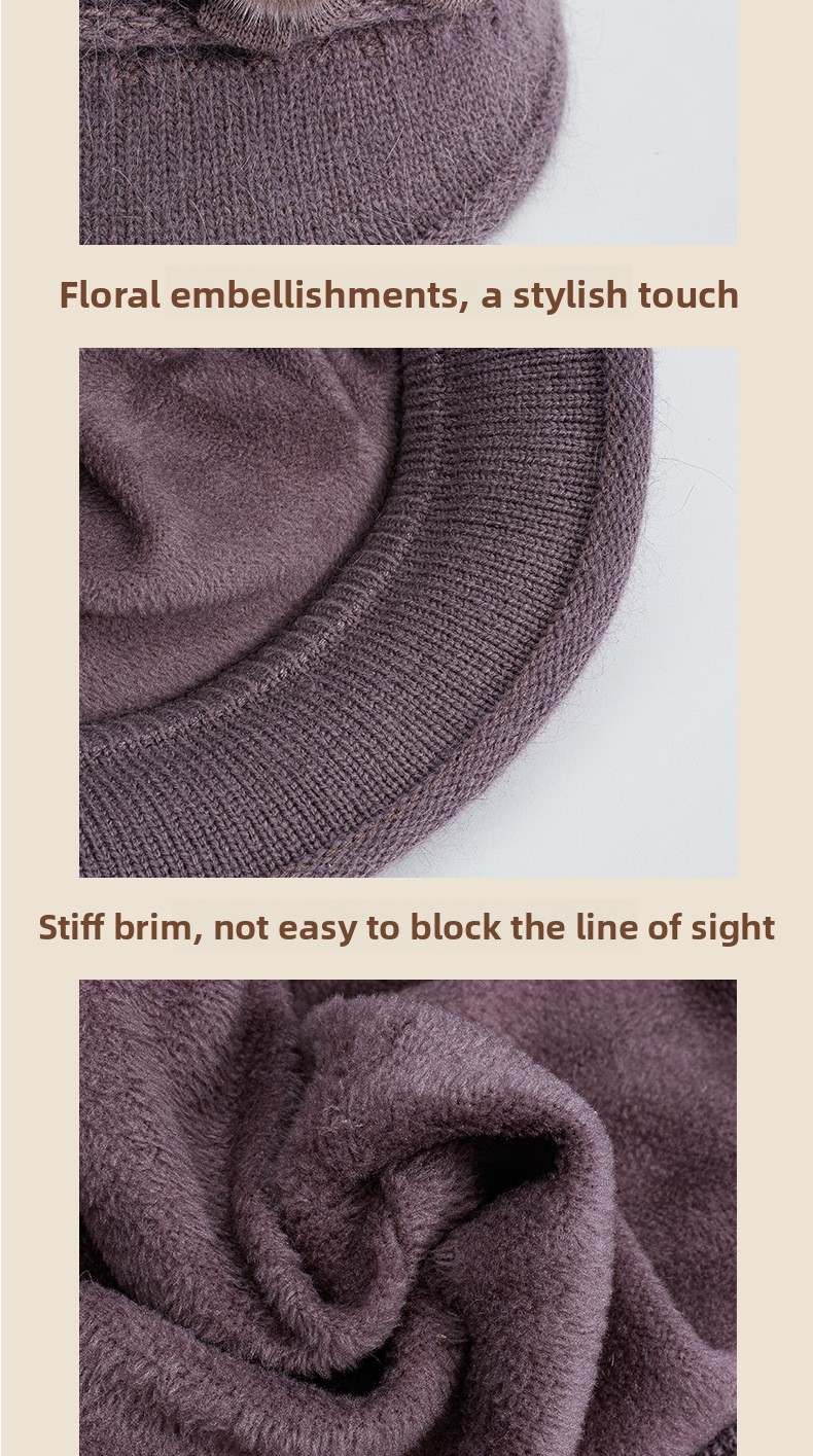 Winter Strickmütze Und Schal Set Mit Fleecefutter Für Damen_voghion.com