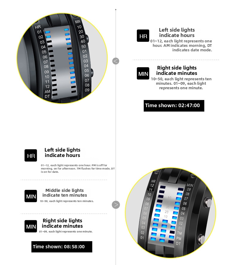 Montre digitale rétro led étanche unisexe pour les couples_voghion.com