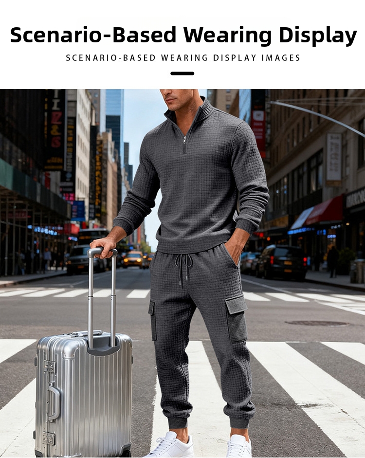 Men's Clothing Men's Loose Fitting Casual Commuter Outdoor Workwear Sports Suit Style Fall Winter For Formal & Casual_viptrois.com