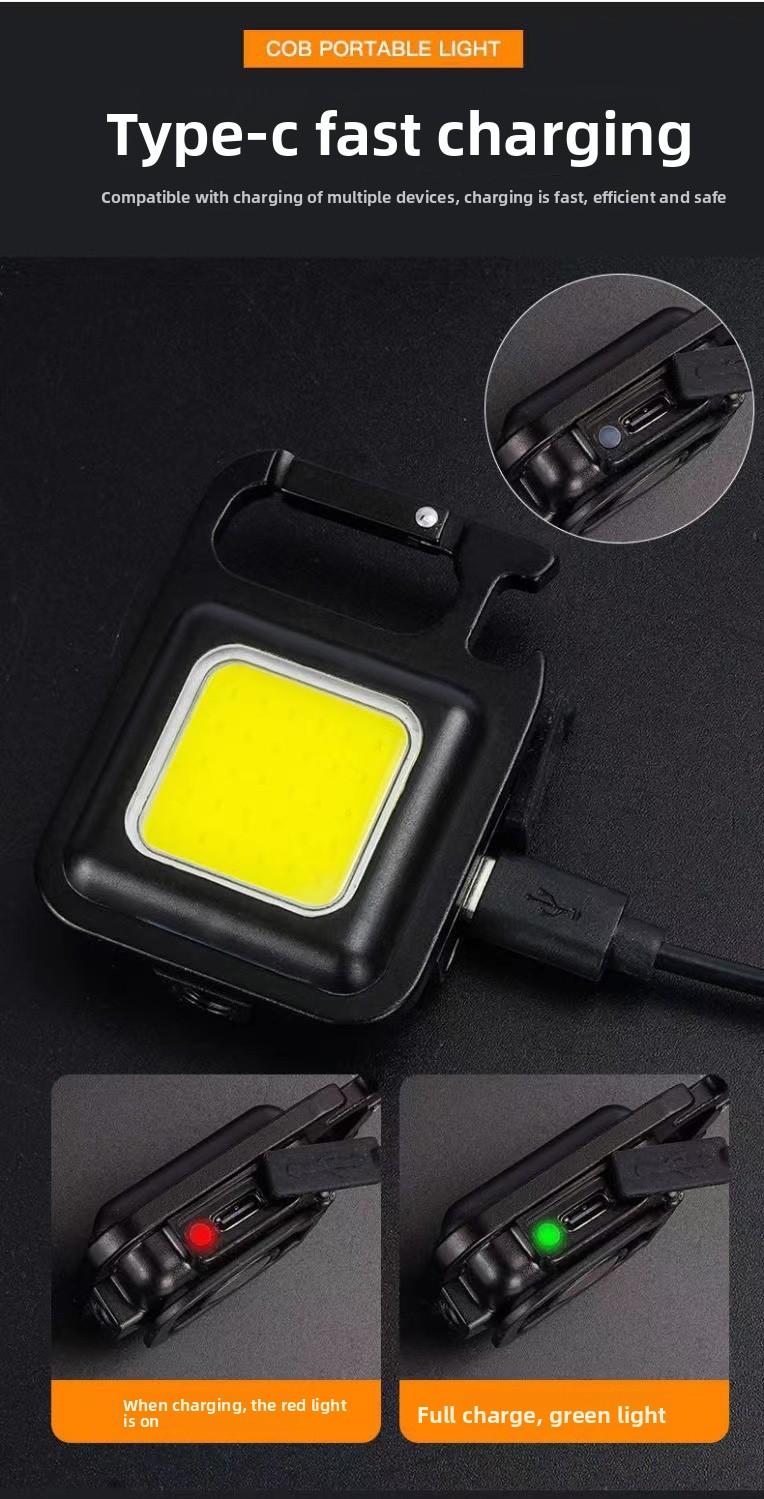 Keychain torch aluminum alloy portable emergency light