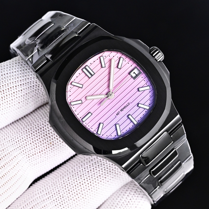 Black and white ceramic watch Nautilus all-ceramic waterproof mechanical watch fully automatic mechanical men's watch