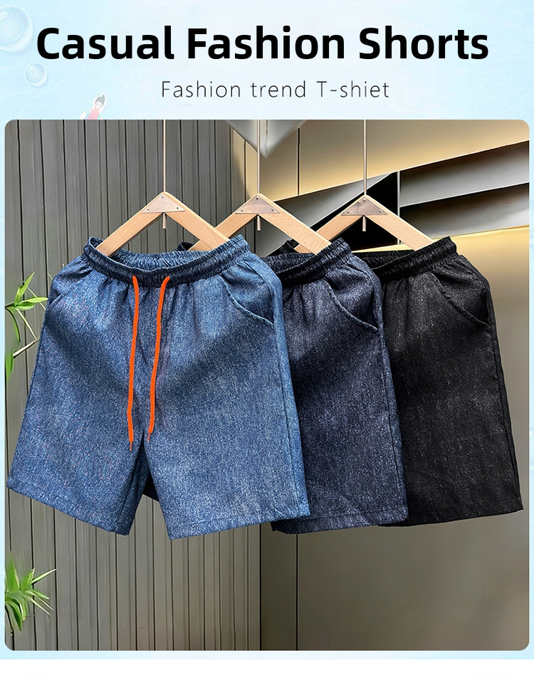 Men's Retro Mid-Length Pants Starry Sky Pattern High Street Style Summer New 5 Point Trousers For Tall Men_viptrois.com