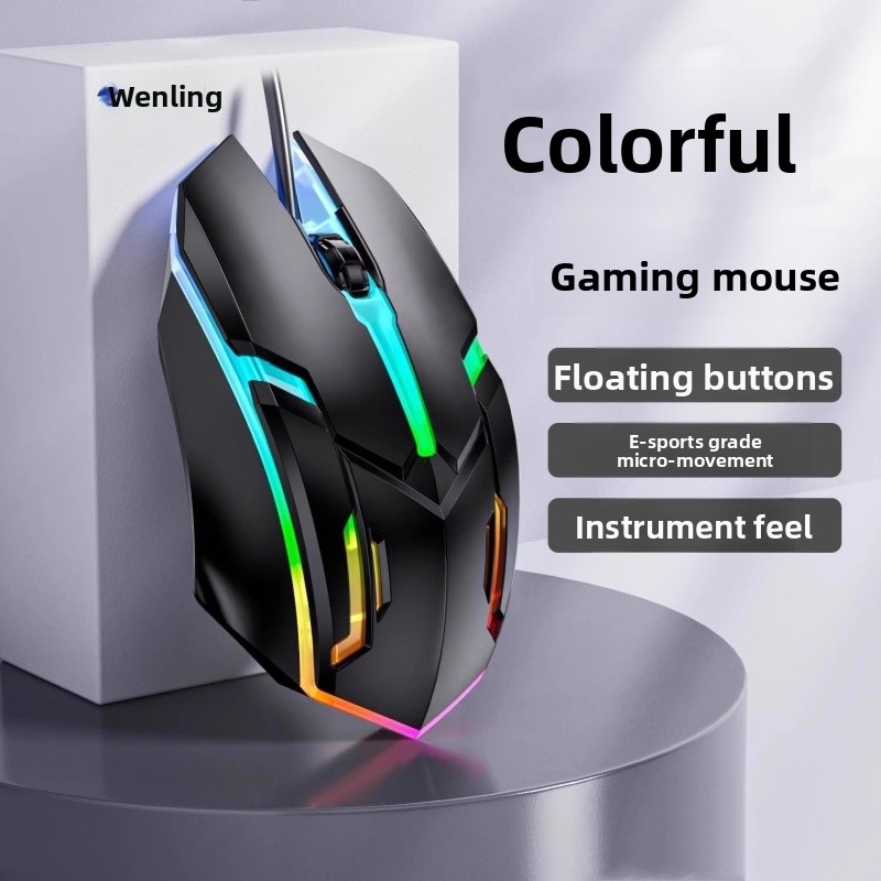 Luminous Gaming Mouse Wired E-sports Office Usb Computer For Dell Boys And Girls Notebook Mouse Human Body_voghion.com