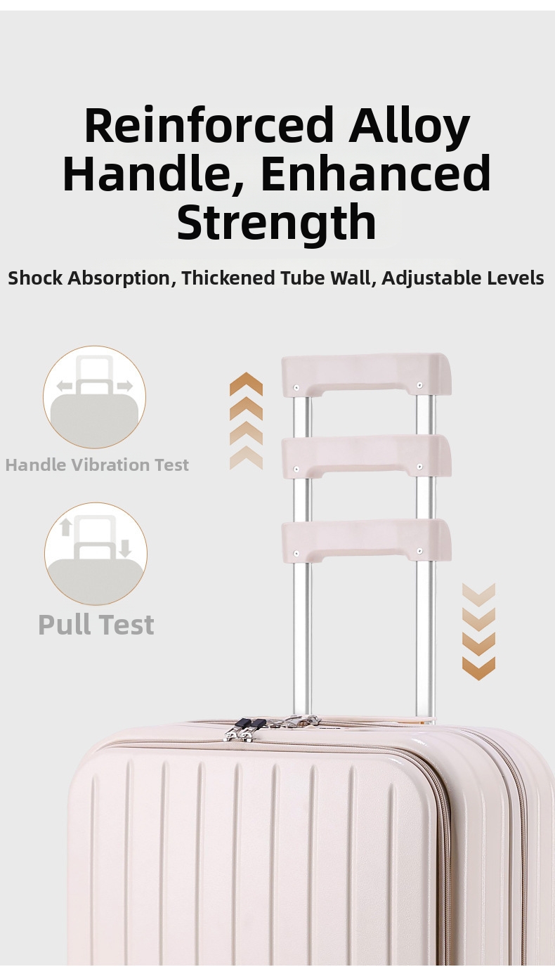 Lichte handbagage koffer met frontopening voor reizen_voghion.com