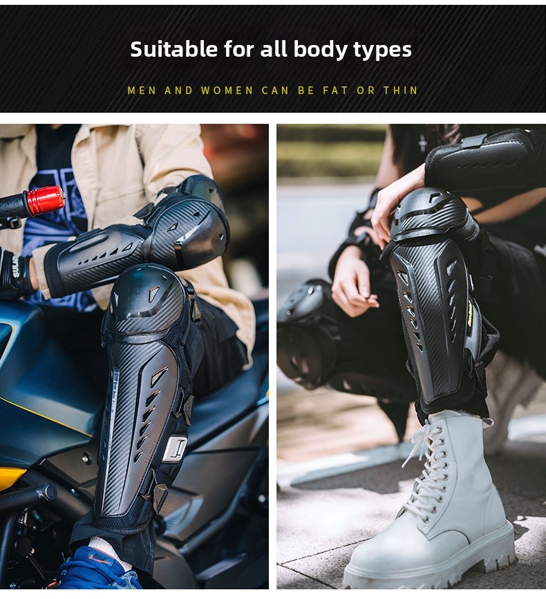 Motorcycle Protective Gear Knee And Elbow Pad Four Piece Set Breathable Widened Side Wings Anti-Fall For Summer Motorcycles And Racing Bikes_voghion.com