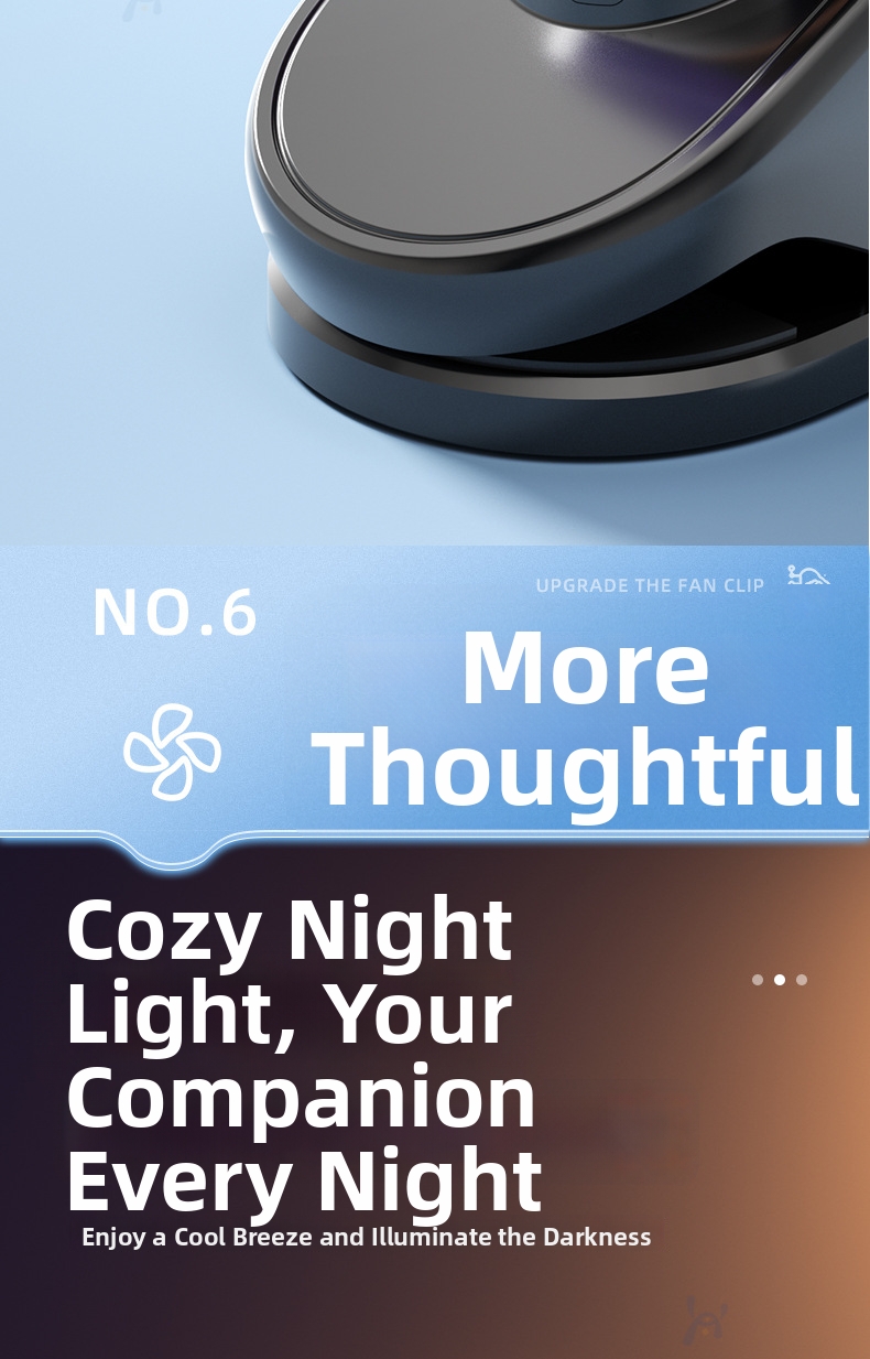 Usb Portable Clip Fan Rechargeable Desktop Fan For Student Dorm_voghion.com